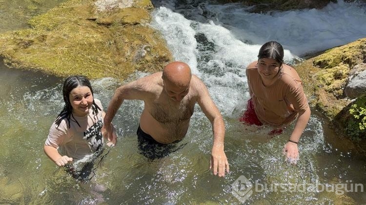 880 kilometre mesafeden 'şelale' serinliğine geldiler