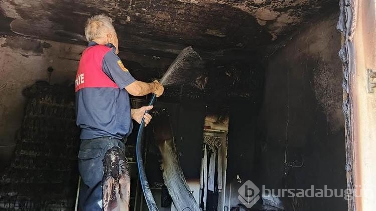 Evde yangın çıktı! 2 yaşındaki çocuk dumandan etkilendi
