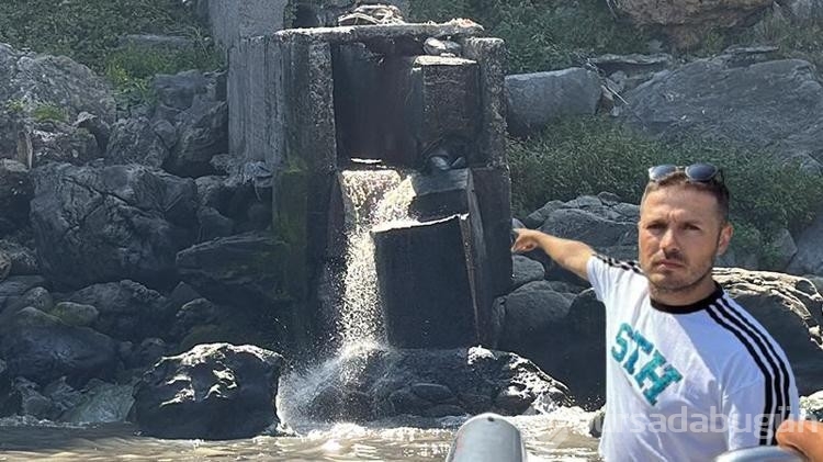Amasra'da kanalizasyon suyunun denize akmasına vatandaşlar tepki gösterdi