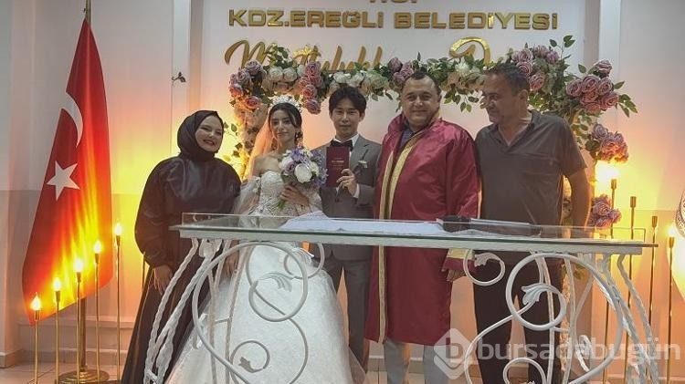 Zonguldak'a Güney Koreli damat
