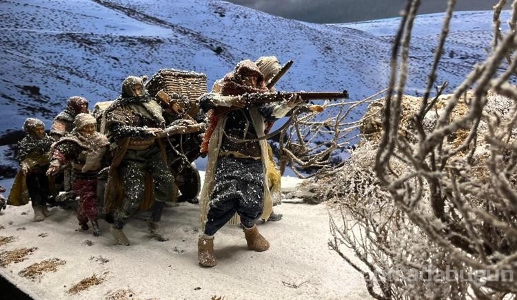 Üsteğmen Kara Fatma'nın manken canlandırması memleketi Erzurum'da sergide