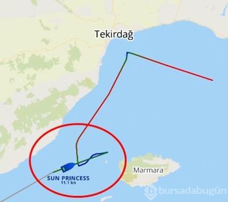 Tekirdağ açıklarında denize düşen yolcu aranıyor