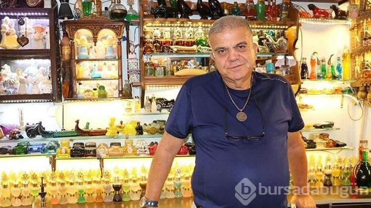 1886'dan bugüne 3 bin kolonya şişesini bir araya getirdi