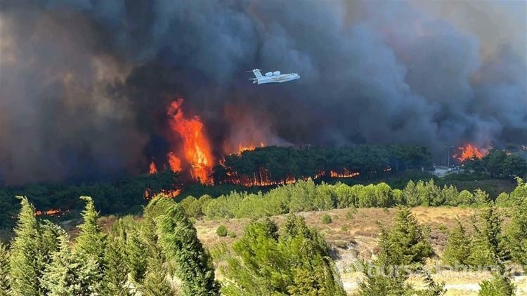 Çanakkale'deki orman yangınlarının verdiği zarar uydu fotoğraflarıyla gözler önüne serildi