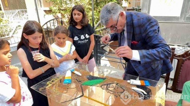 Seyit Onbaşı tablosunu boncuklarla yaptı