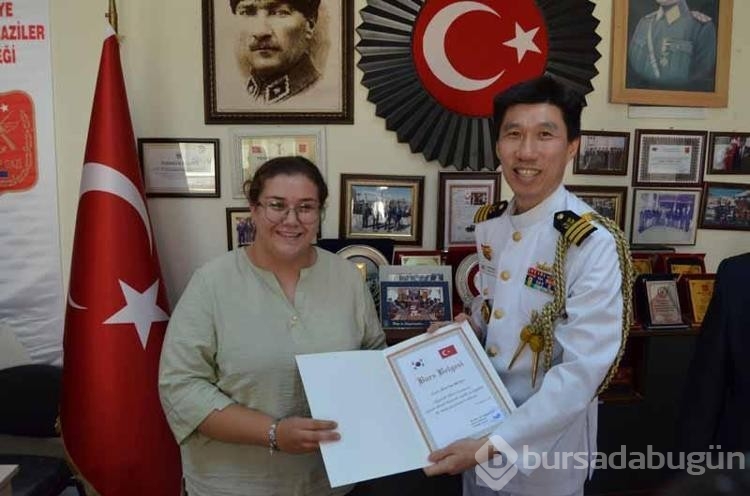 Güney Kore Savunma Ataşesi Lee, Aksaray'ın hayattaki tek Kore gazisini ziyaret etti
