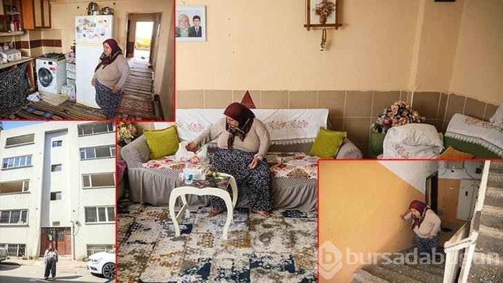 Kentsel dönüşüm nedeniyle yıkılacak binada bir başına kaldı
