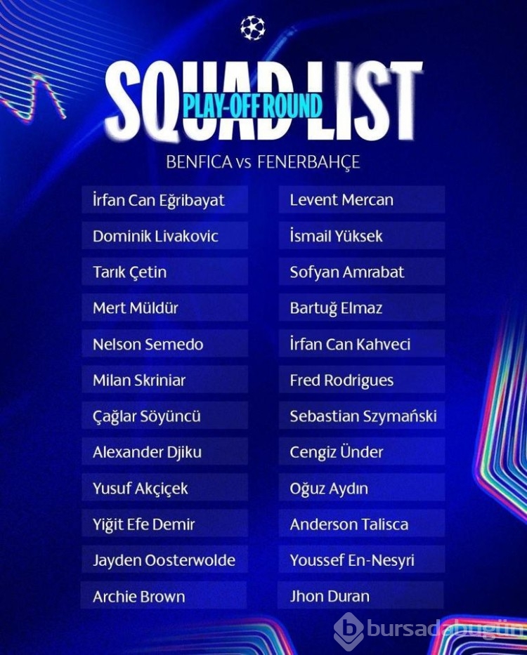 Fenerbahçe, Benfica deplasmanında tarihi maça çıkıyor! Muhtemel 11'ler...