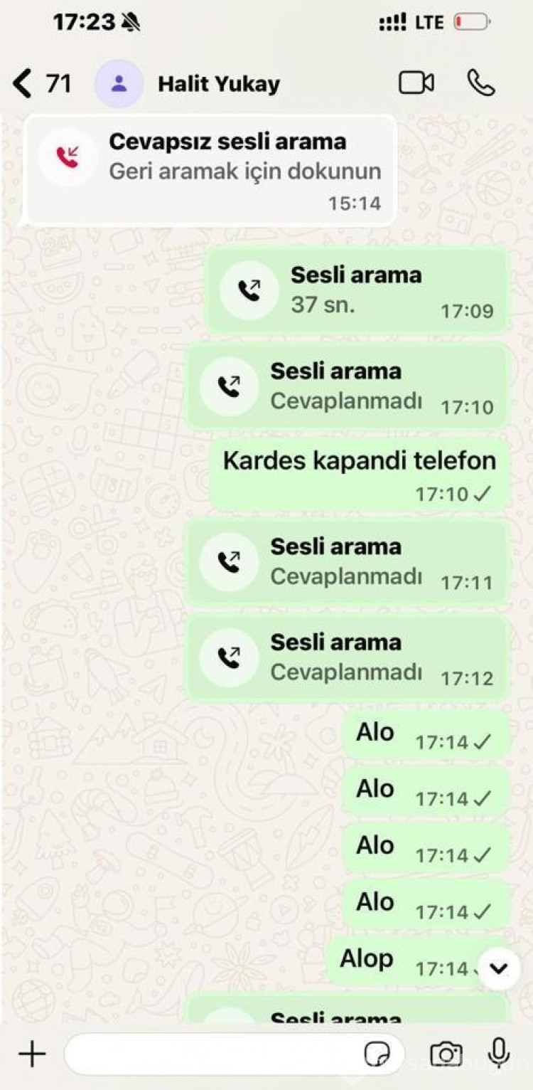 Tatlıtuğ'un ifadesi; Yukay'ın son sözleri, 'Her şey kontrol altında merak etme' olmuş