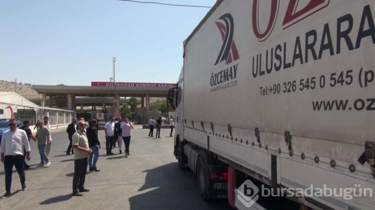 14 yıl aradan sonra Şam'a TIR'la yapılan ilk ihracat
