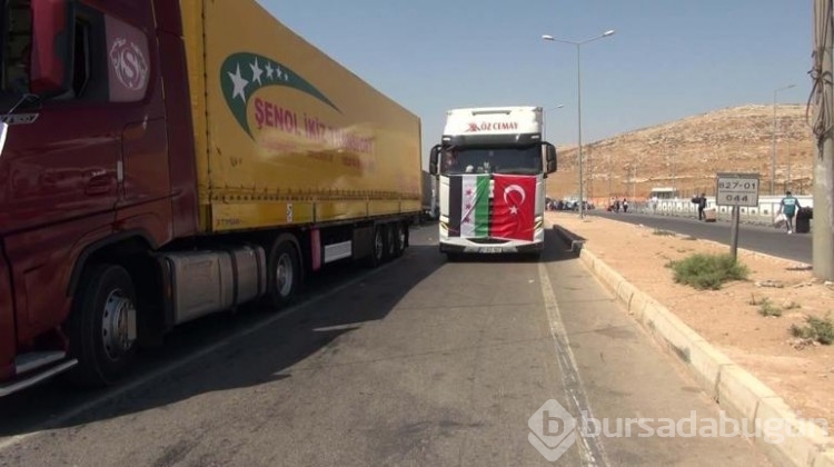 14 yıl aradan sonra Şam'a TIR'la yapılan ilk ihracat