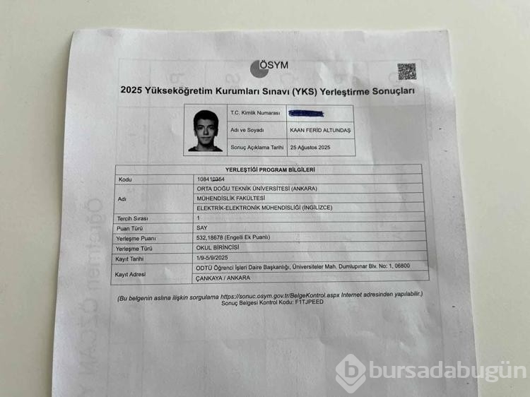 Lösemiyi yendi çocukluk hayali olan ODTÜ'yü kazandı

