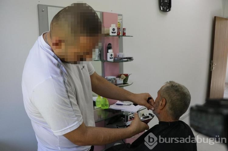Denetimli serbestlik yükümlülerinden yaşlılara ücretsiz tıraş
