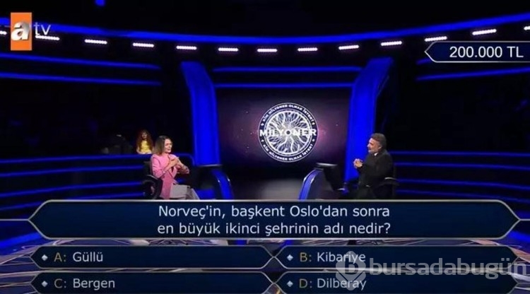 Kim Milyoner Olmak İster'e bu kez 200 bin tl'lik sorunun şıkları damga vurdu! 