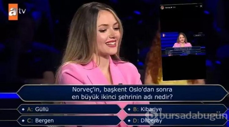 Kim Milyoner Olmak İster'e bu kez 200 bin tl'lik sorunun şıkları damga vurdu! 