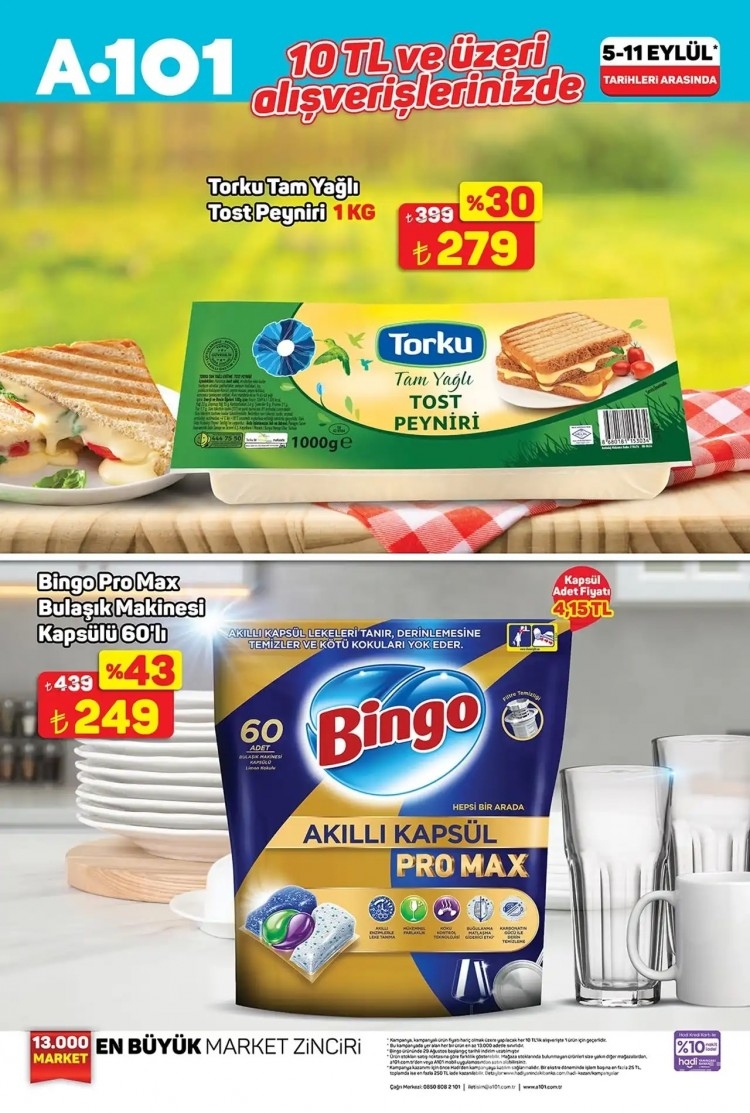 Okul öncesi son alışverişler... A101 5 Eylül 2025 Cuma aktüel kataloğunda hangi ürünler var?
