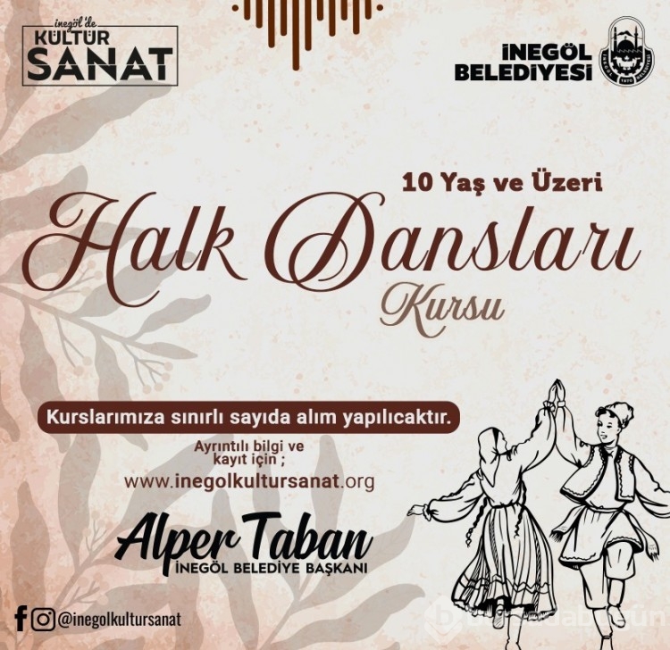İnegöl Belediyesi'nin Kültür Sanat Kurslarında Kayıtlar Başladı