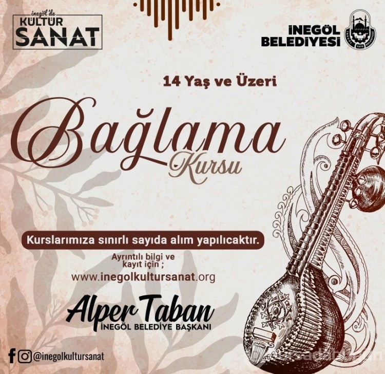İnegöl Belediyesi'nin Kültür Sanat Kurslarında Kayıtlar Başladı
