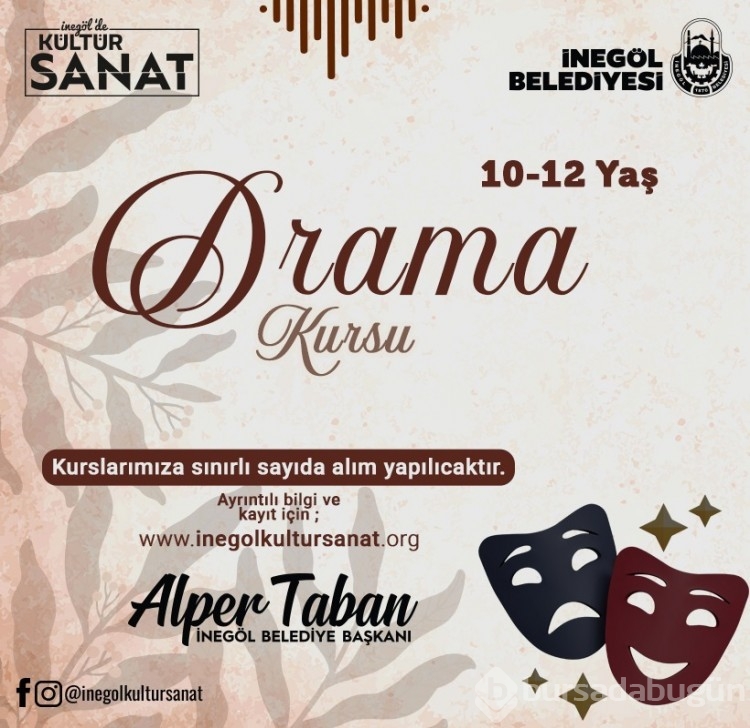 İnegöl Belediyesi'nin Kültür Sanat Kurslarında Kayıtlar Başladı
