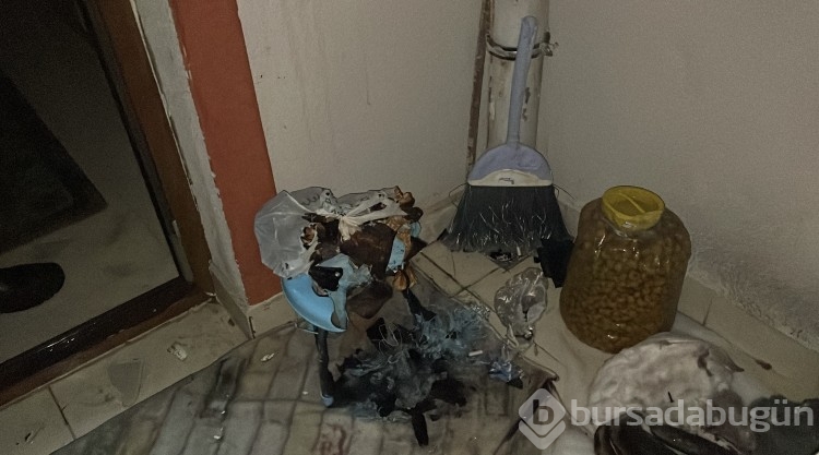 Karaman'da alev topuna dönen piknik tüpü korkuttu