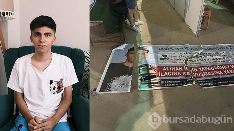 DMD hastası Alihan için açılan standa saldırı