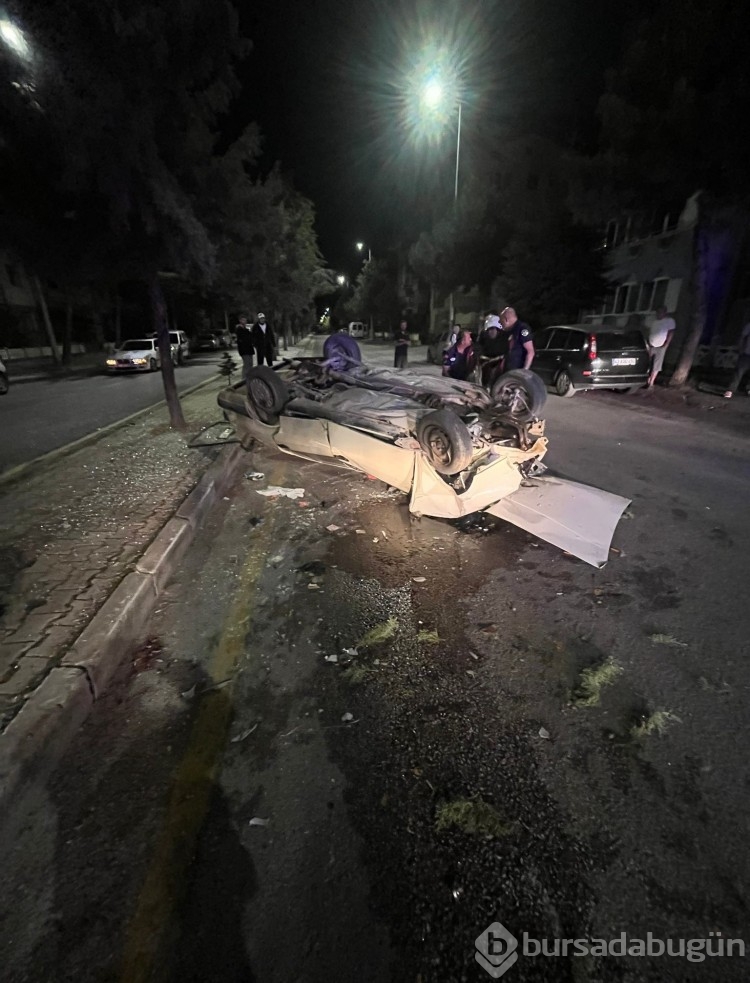 Takla atan otomobilden çıkartılan sürücünün ilk sözü şaşkınlık yarattı