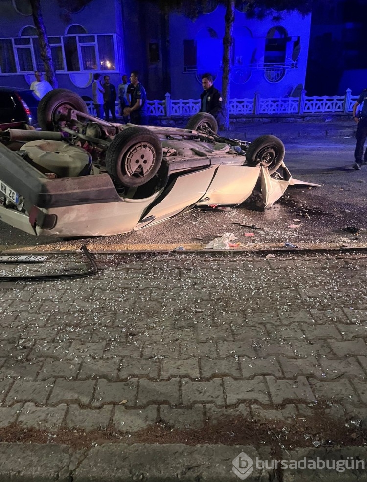 Takla atan otomobilden çıkartılan sürücünün ilk sözü şaşkınlık yarattı
