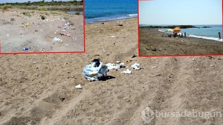 Kumköy sahilinde yine 'çöp manzarası'