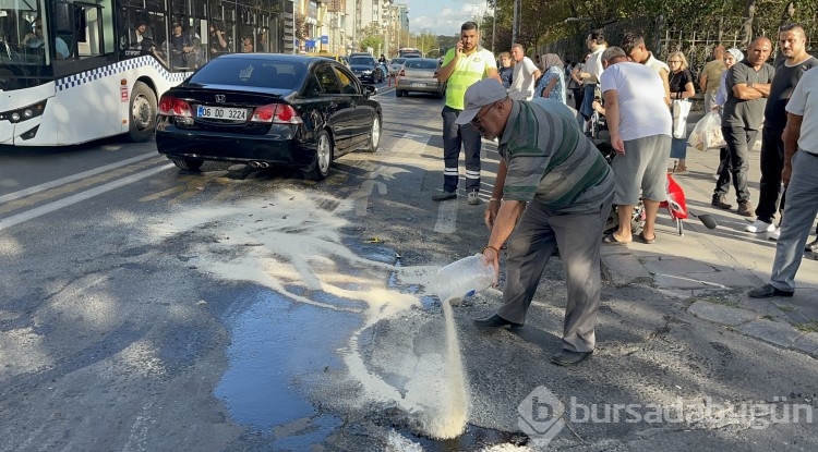 İki otomobilin arasında kağıt gibi ezildi