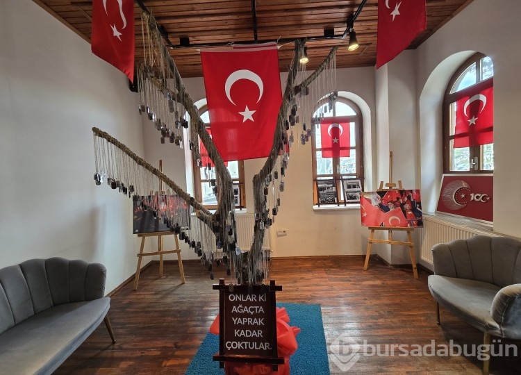 Şehitlerin hüzünlendiren hatıraları sergide yerini aldı