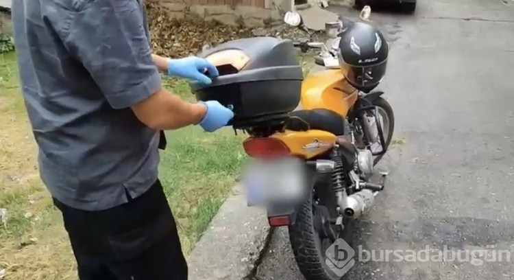 Samsun'da şüpheli motosikletten uyuşturucu çıktı