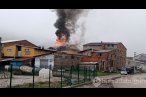 Bolu'da fabrika yangını
