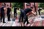Bursa itfaiye ekibi yangının izlerini temizledi