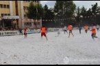 Çankırı tuz Festivali'nde tuz zeminde futbol...