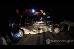 Trafik kazası ardı ardına geldi 