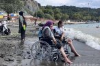 Engelli bireyler denizde eğlendiler