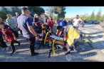 Çocukları taşıyan servis kazaya karıştı