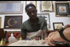 Ugandalı öğrenci Sivas'ta hattat oldu