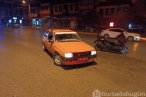 Bursa'da drift yapan araç ile motosiklet çar...