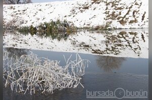  Bursa'da dereler dondu