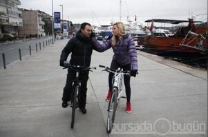 Bisiklet üstünde aşk