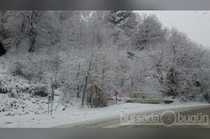 Bursa'dan kar manzaraları 