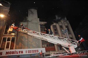 İnegöl'de mobilya atölyesinde yangın
