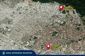 Teleferik Bursa'nın merkezine iniyor
