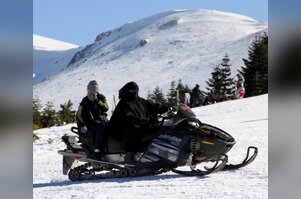 Arap turistler Uludağ'da kar motoru kullanırsa...