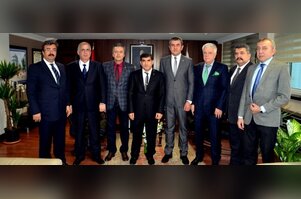 Emniyet müdürü Sabri Durmuşlar Bursaspor yönetimini ağırladı