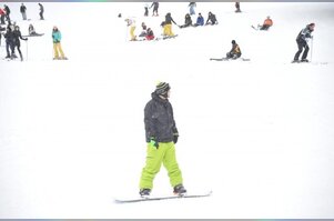 Uludağ'da kar yağışı
