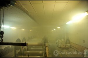 Bursa'da tekstil fabrikasında korkutan yangın!