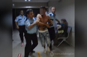 Bursa'da madde bağımlılarından polise saldırı!