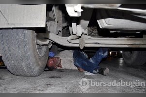 Beton mikserinin altında kaldı